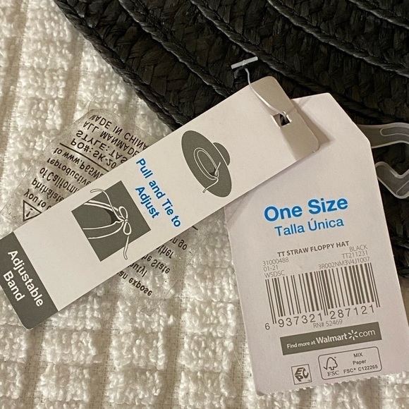 NWT Time & Tru Black Women’s Floppy Hat - Picture 3 of 5